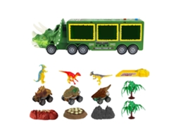 2026-juguete Camión Transportador De Dinosaurios Para Niños Regalo Coche Almacenaje Inercia Eléctrica Tirar Y Retroceder