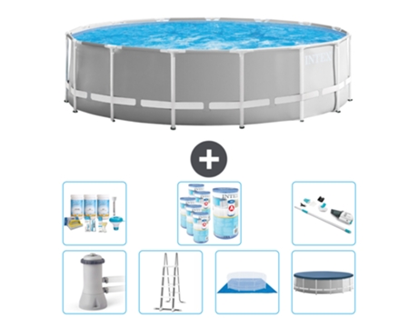 Piscina Tubular INTEX 26726GN-CB45 (16805 L - 457x122cm)