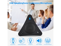 Micrófono Usb Para Conferencias Con Altavoz Omnidireccional De 360°, Plug Play Para Pc, Portátil, Reuniones Y Clases En Línea.