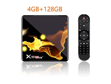 Box Smart Tv X99 Max+ S905x3 Chip Wifi Uad Core 4 gb Ram 32 gb 64 gb Wifi 4 + 128G_Eu enchufe
