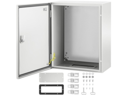 Armario Eléctrico De Pared Ip66 50x40x25 Cm Acero Con Placa Y Cerradura