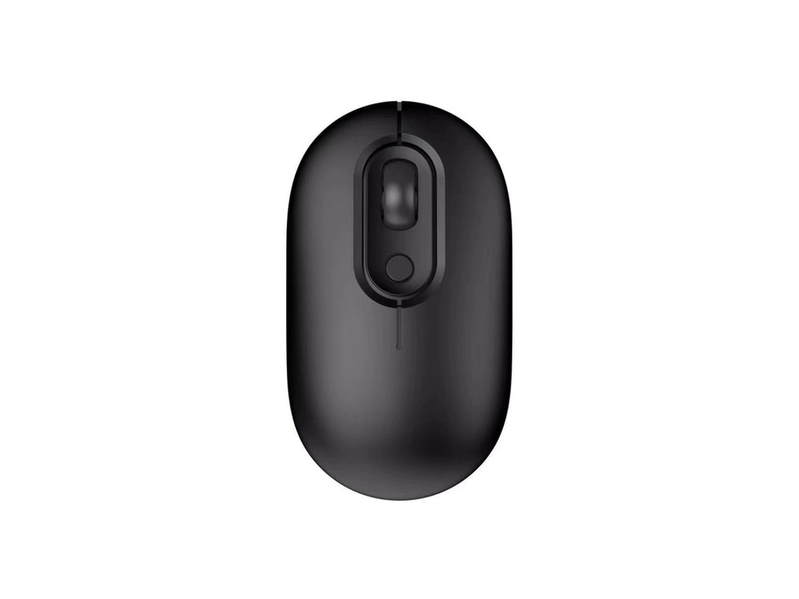 YIZHOOD Lindo Elegante Mudo Ratón Inalámbrico Modo Dual 2.4G Bluetooth5.2 E-sports Juego Óptico Recargable Para Niña Regalo Negro