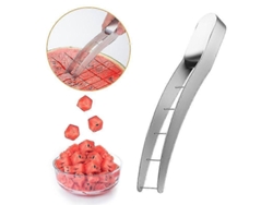 Cortador de sandía, cuchillo para sandía rápido y seguro, cortador de sandía para ensalada de frutas, utensilio de cocina
