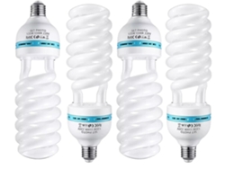 Bombilla espiral de luz diurna de 135 W, temperatura de color de 5500 K, protección IP65, 4 unidades OEM