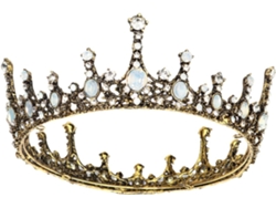Elegante Y Delicada Corona Nupcial Barroca Para Bodas O Eventos Nocturnos.