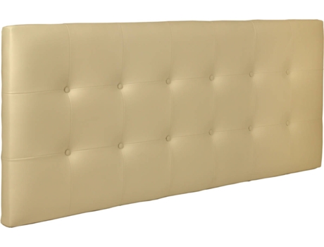 Cabecero DHOME Acolchado (Beige - Tela y Polipiel - 105 x 8 x 60 cm)