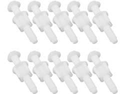 Juego de 10 tornillos universales para asientos de inodoro con tuercas de plástico, sujetadores