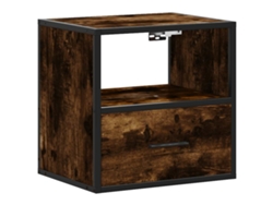 Mesita de noche de pared en roble ahumado, MAISON EXCLUSIVE (40x31x39,5 cm)