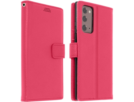 Funda Samsung Galaxy Note 20 AVIZAR Libro Cartera Rosa