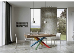Mesa extensible 90x180/284 cm Volantis Premium Roble Natural estructura multicolor 4/B ITAMOBY