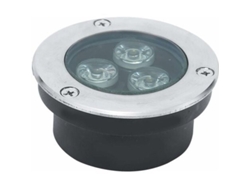Foco Led Empotrable Delgado De 3 W Con Clasificación Ip68 Para Piscina Y Jardín, Color Blanco.
