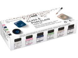Tinta Porcelana KREUL Vidrio y Porcelana Conjunto Tiza