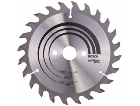 Disco de Sierra Circular BOSCH Optiline Madera 150x20/16x2.4 mm - 24