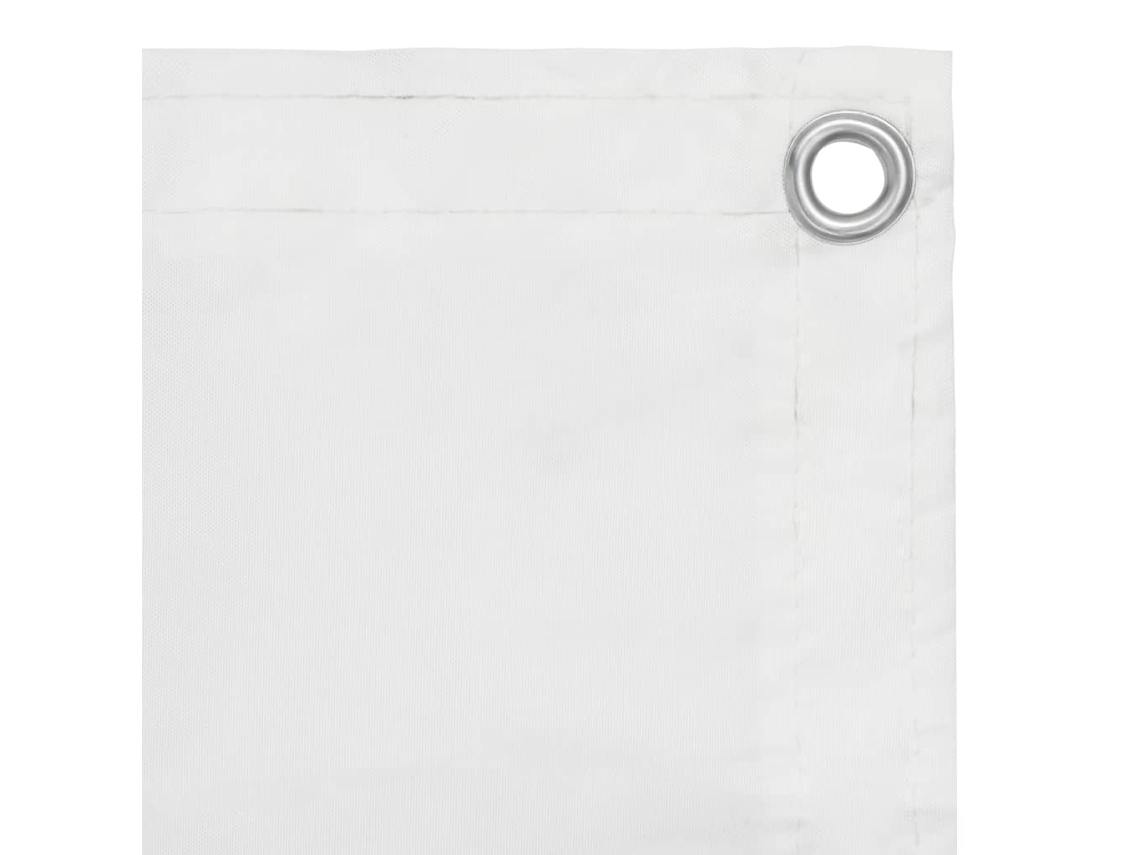 Mampara de balcón 120x600 cm Tela Oxford blanca Wsd932617 Lovely Home