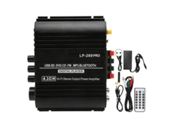 Amplificador Estéreo Hifi Bluetooth 5.0 4.1 Canales Sin Pérdidas Con Control Remoto, Enchufe Europeo De 100-240 V