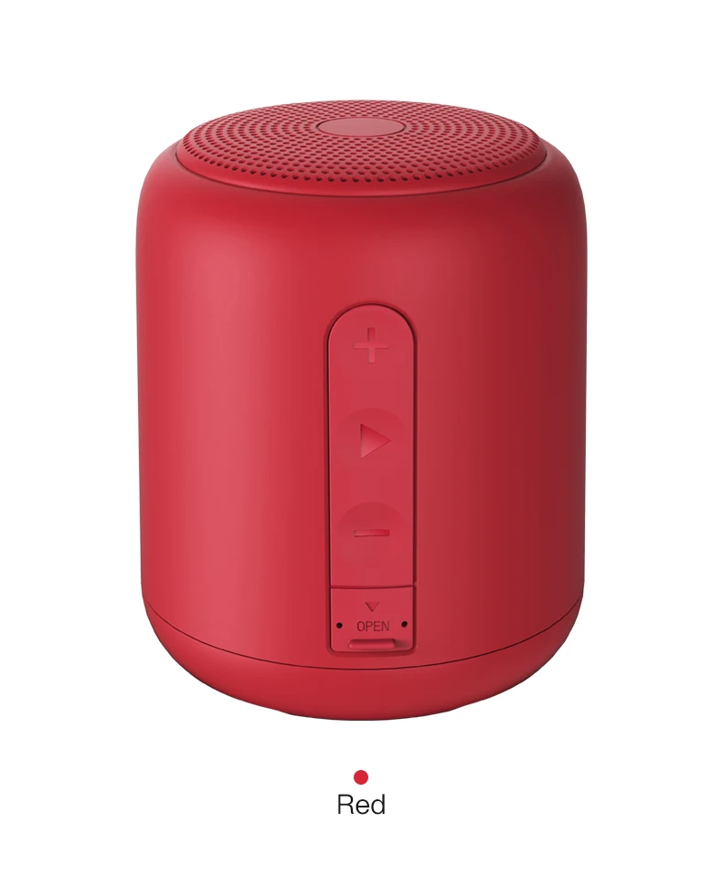 (rojo) Resistente Al Agua Ipx4 - Sonido Envolvente Estéreo - Altavoz Bluetooth Portátil