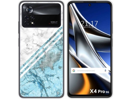 Carcasa para Xiaomi Poco X4 Pro 5G TUMUNDOSMARTPHONE Dibujos Mármol 02 Multicolor