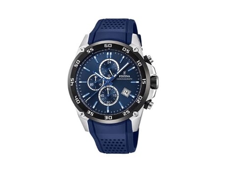 Reloj FESTINA Hombre (Piel - Azul)