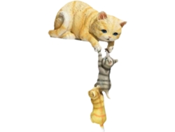Divertida Escultura De Gato De Resina, Accesorio De Escritorio, Decoración Del Hogar Para Mamá