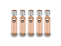 2026 5 piezas Adaptador de techo angular M10 para lámpara colgante de techo Accesorios de suspensión para candelabro Oro rosa