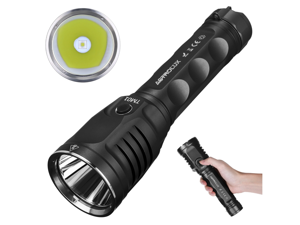 TM01-Green-Astrolux TM01 SFT90X LED 6500lm Linterna de largo alcance 1442m para búsqueda y rescate, caza TM03 3* SST40 LED 6000lm con batería de iones