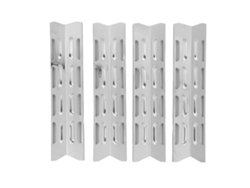 4 Tapas Para Quemadores De Barbacoa, Placa De Calor De Acero Inoxidable Esmaltado, Ajustables, Accesorio Universal Duradero.