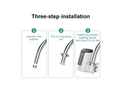 Grifo Eléctrico De Agua Caliente Instantánea Con Pantalla Digital Y Calentamiento Rápido, No Requiere Instalación, Para Cocina Y Baño.