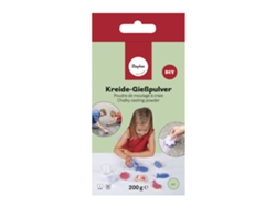 Polvo moldeador para hacer tiza 200 g - color verde
