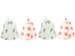 Juego de 4 gorros de sauna absorbentes de agua, de lana mixta, ideales para actividades al aire libre. Gokoco