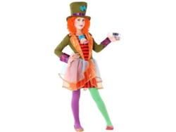 Disfraz de Niña DISFRAZZES Sombrerera Loca Verde (Talla: 5 a 6 años)