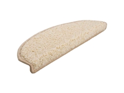 Alfombrillas Para Escaleras 30 Uds 65x21x4 Cm Crema Semicircular Grande
