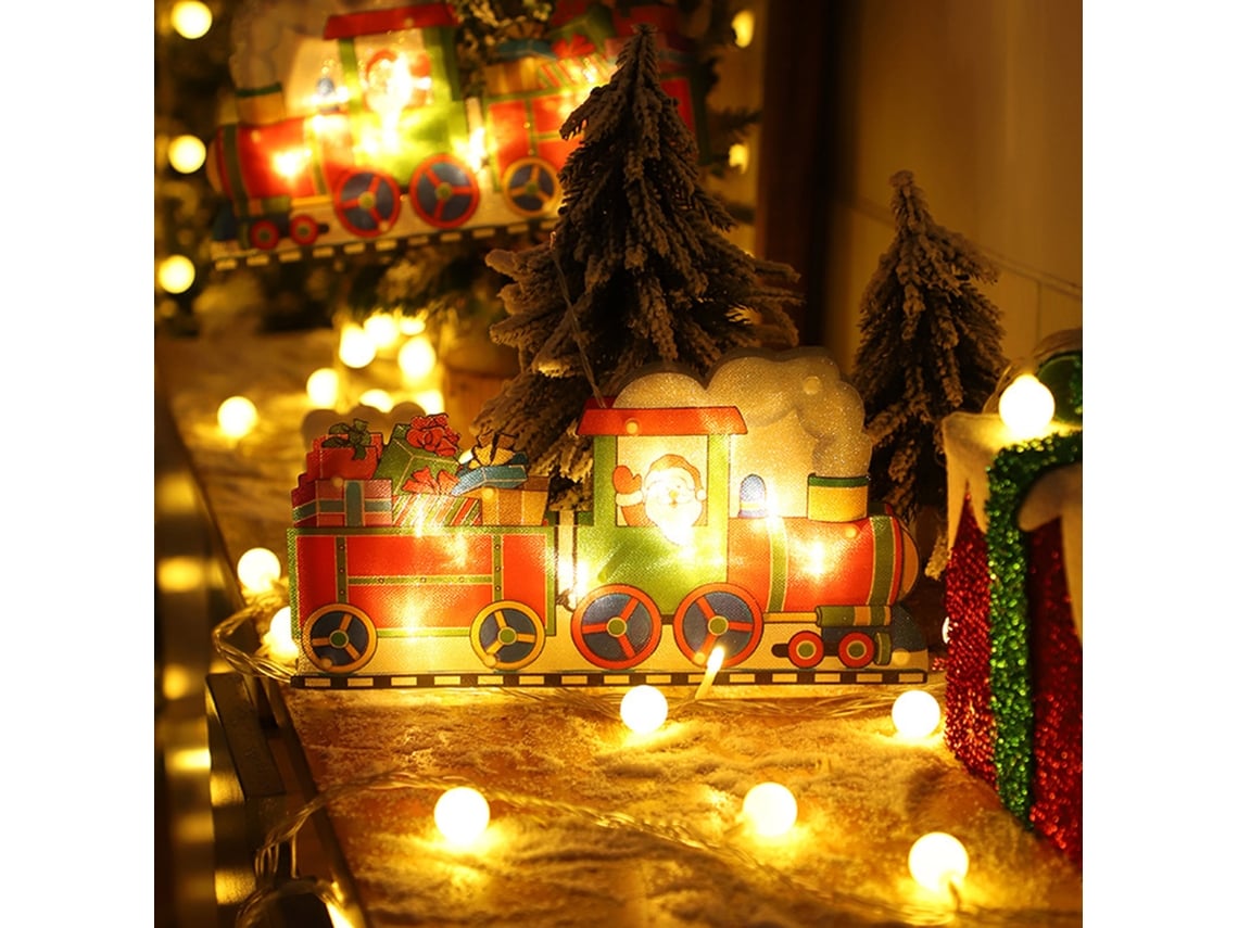 2026-luz De Cadena De Colgante Navideño Con Ventosa Lámpara Decorativa Navideña Para Cuarto Vitrina Cortina