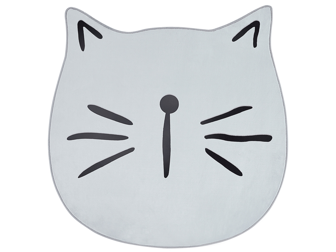 Alfombra para niños BELIANI Kitty de Poliéster Gris 100x100