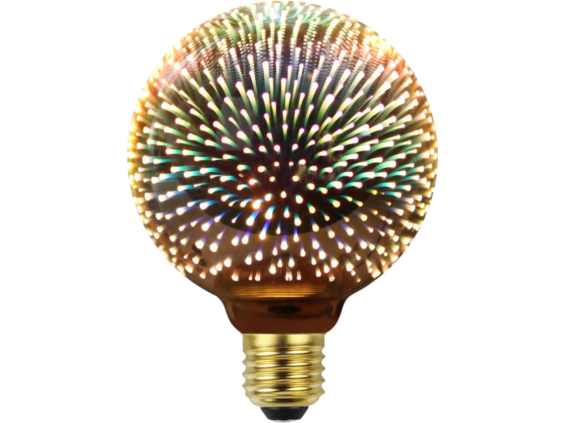Edison Lâmpada 3d Fogo Artifício Led Lâmpada 4w 220-240v E27 Especialidade Lâmpada Decorativa (g95)