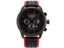 Reloj Hombre Curren Calendario Cuero Pu Quartz Resistente Al Agua Color 3
