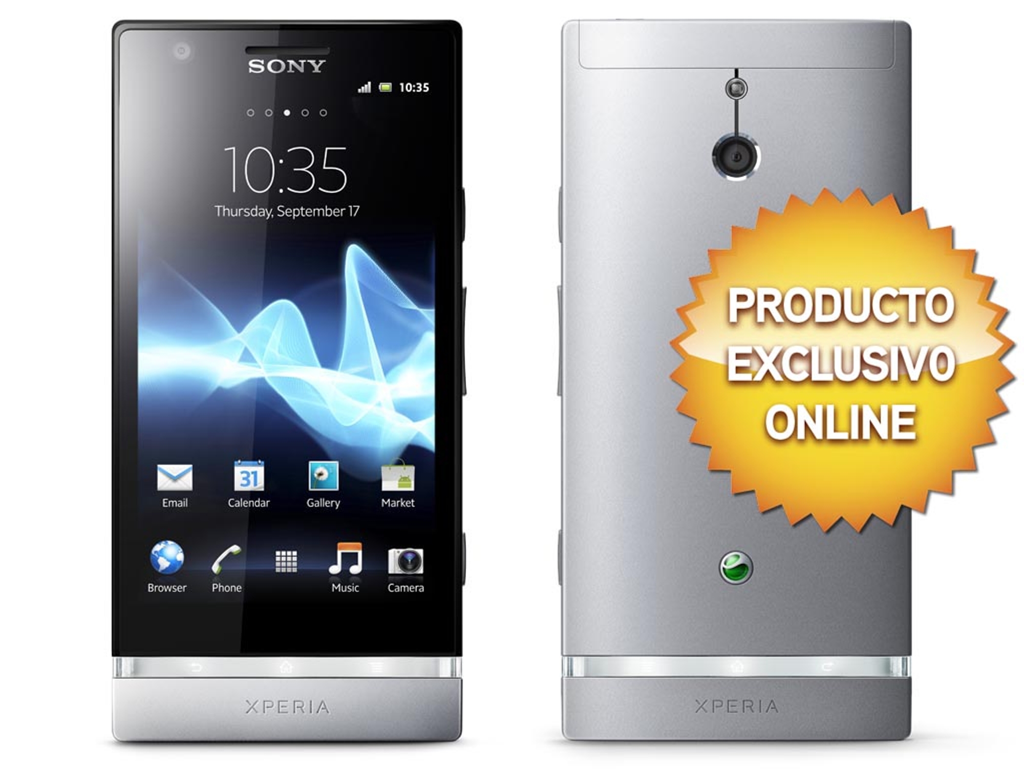 Smartphone SONY XPERIA P Plata