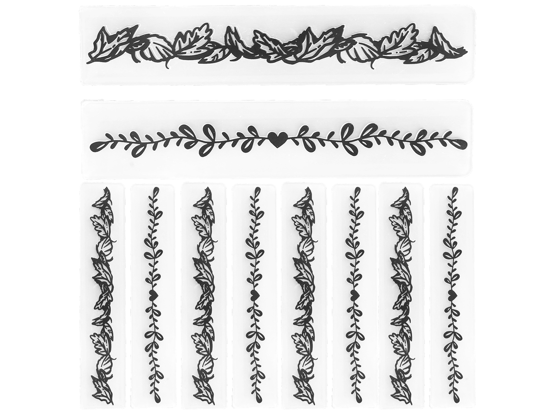 10 Carpetas De Plástico Para Estampar, Plantillas Para Manualidades De Scrapbooking Y Manualidades Con Papel.