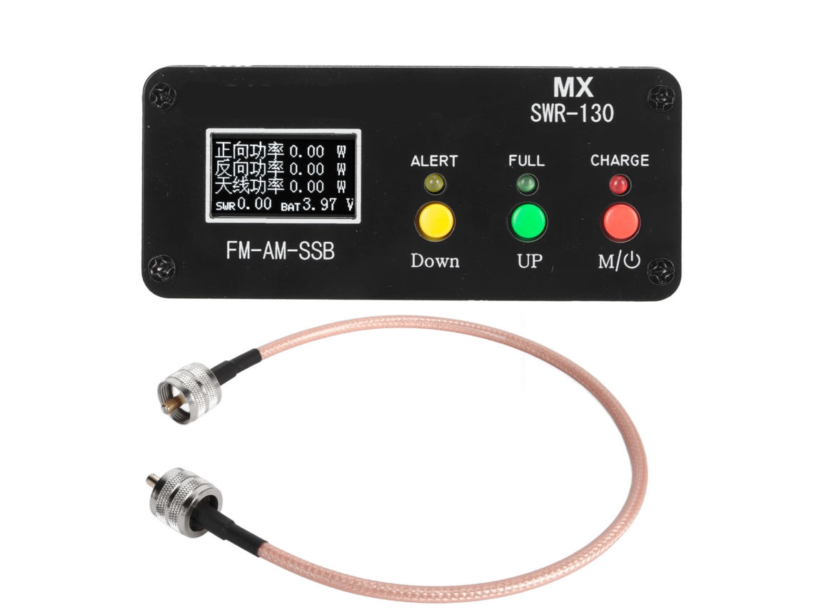 Medición de ondas estacionarias (pantalla a color, 1,8 MHz-50 MHz)
