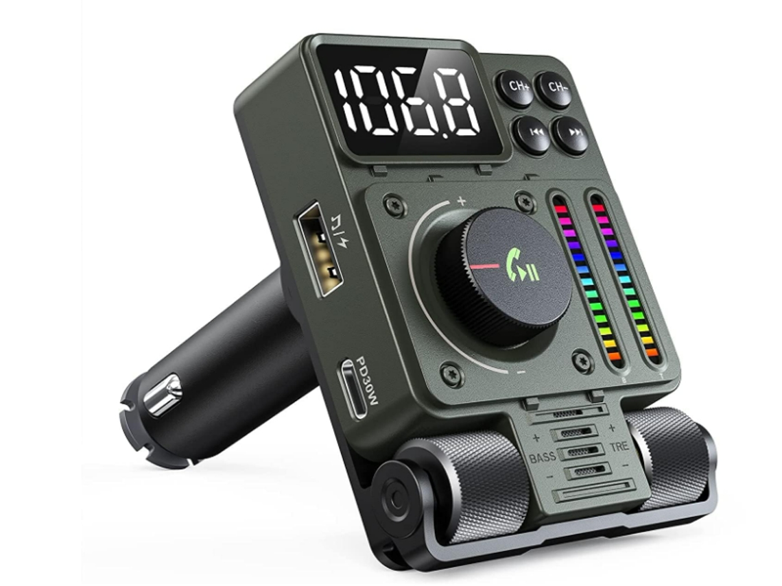 Transmissor Bluetooth Yizhood Mt01 Pd30w V5.3 Blanco