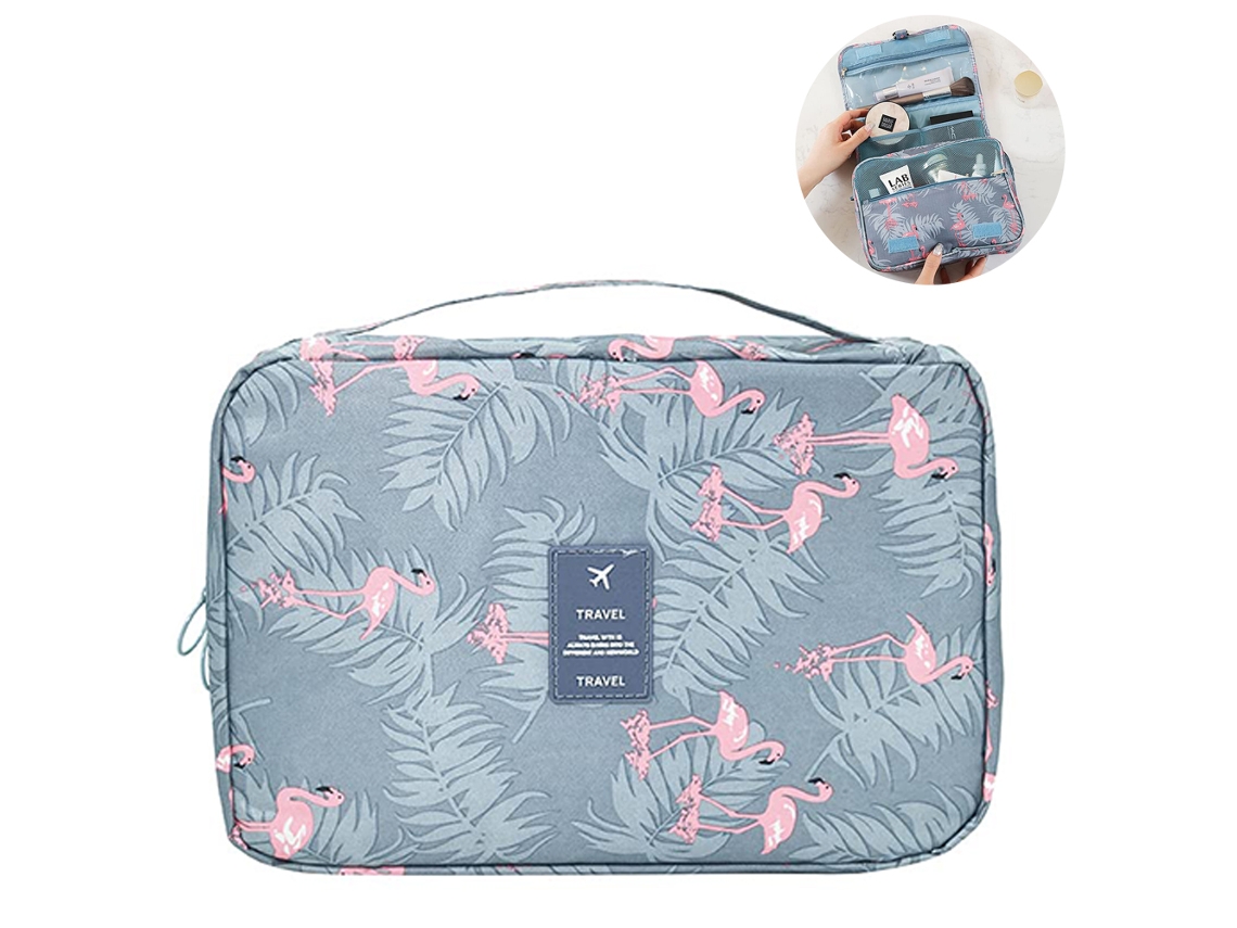Bolsa de cosméticos impermeable Truyuety, bolsa de viaje para maquillaje para mujeres y hombres