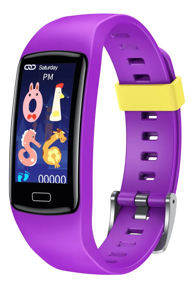 Reloj inteligente para niños, resistente al agua, con monitor de actividad y salud.