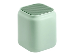 Papelera de escritorio mini Baok con tapa para el hogar, dormitorio y estudio - Verde
