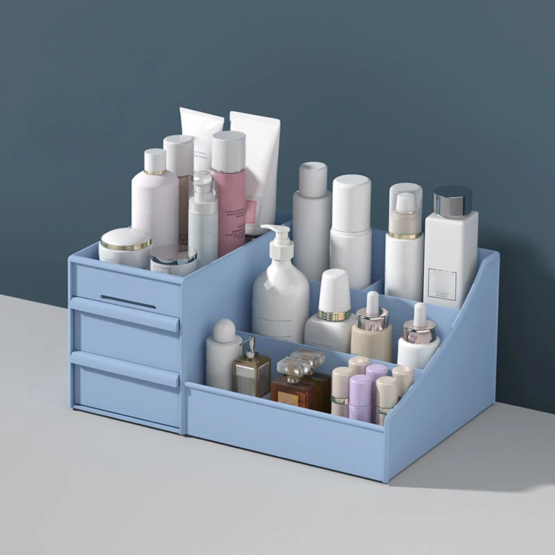 Caja de cosméticos de gran capacidad con cajón MDUG