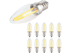 Rebe-bombilla Led E12 De Vidrio 1.5w 220v Dimmable Para Hoteles Cocinas Automóviles 10uds