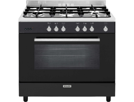 Cocina GLEM GE960CMBK2 (109 L - Gas - Negro)