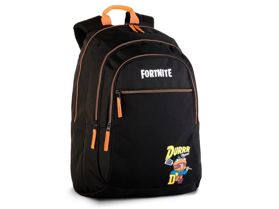 Mochila Escolar FORTNITE Durrr Primaria DOBLE COMPARTIMENTO