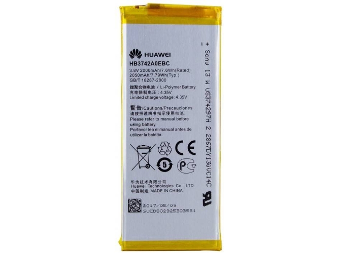 Bateria Huawei HB3742A0EBC- Li- Polymer Ascend P6-U06 Ascend P7 mini Ascend G6 2000mAh Universal Original