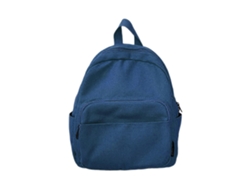 Mochila escolar japonesa de lona, mochila pequeña de viaje, mochila sencilla y moderna, unisex, azul, ideal para el instituto.