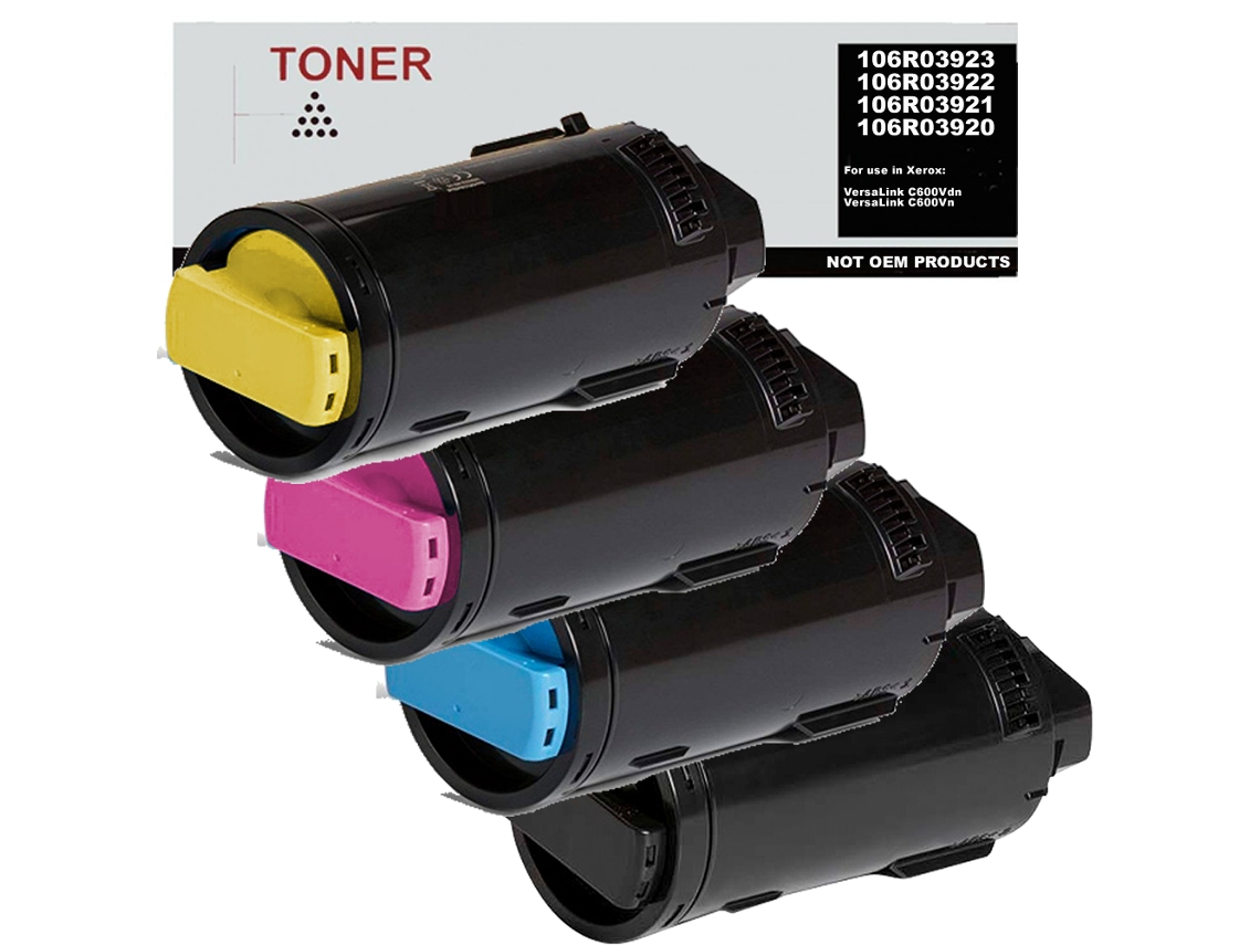 Paquete 4 Cartuchos de Toner Compatible Con Xerox Versalink C600