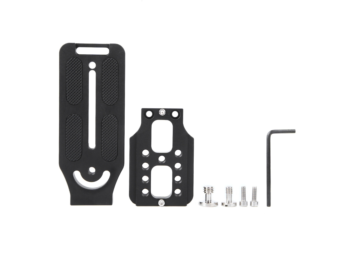 Placa de liberación rápida L para soporte de disparo vertical, placa metálica para cámara